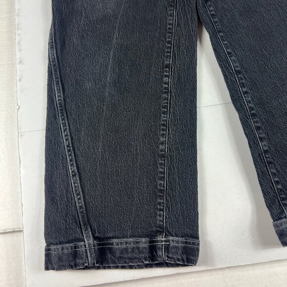 Black Perfect Vintage Wide Leg Madewell Jeans - Picture 5 of 15